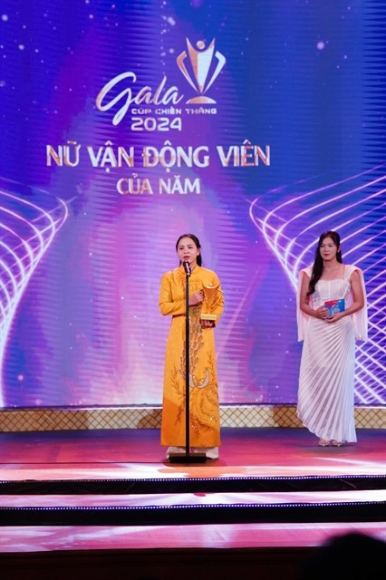 Trinh Thu Vinh est la meilleure athlète féminine de l’année. Photo : Vietcontent trinh-thu-vinh.jpg