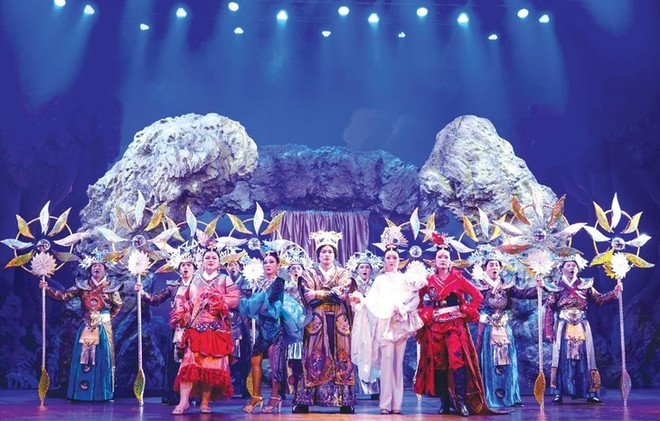 Une scène de «Les descendants du Dieu Soleil». Photo: le Théâtre de l'IDECAF theatre-de-lidecaf.jpg