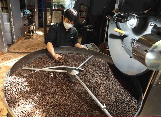 Transformation du café pour le marché intérieur et l'exportation vers l'Italie chez BaZan Coffee Company Ltd., dans la province de Lâm Dông. Photo : VNA dak-nong-cafe.jpg