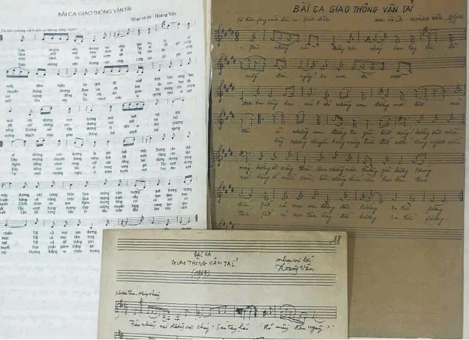 "Bài ca giao thông vân tai" (Chant du secteur des transports) du compositeur Hoàng Vân. Photo : Archives chant-du-secteur-des-transports.jpg