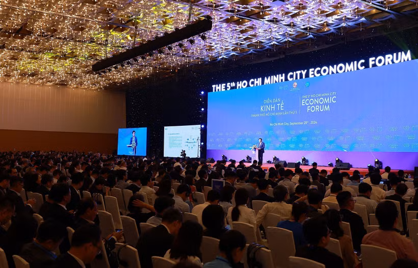 Panorama du Forum économique de Ho Chi Minh-Ville 2024. Photo: VNA