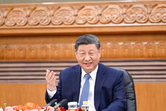 Le secrétaire général du Comité central du Parti communiste chinois et président chinois Xi Jinping. 