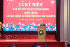 Le secrétaire général du Parti et président To Lam s'exprime lors de la cérémonie. Photo : VNA