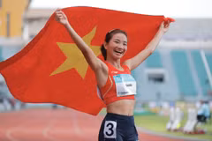 La meilleure coureuse vietnamienne Nguyen Thi Oanh. Photo : VNA