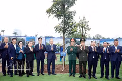 Le secrétaire général du Parti, To Lam, à la cérémonie de lancement du « Têt de plantation d’arbres en mémoire éternelle du Président Hồ Chí Minh » à Hanoï (VNA). Photo : VNA