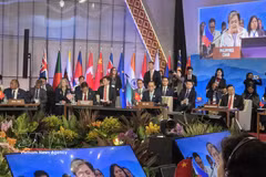 Le ministre des Affaires étrangères Le Hoai Trung au Forum régional de l'ASEAN aux Philippines. Photo : VNA