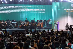 La cérémonie d'ouverture du 4e Festival du film asiatique de Da Nang (DANAFF IV). Photo : VNA