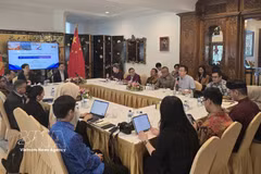 Le colloque sur les cinq années du Partenariat stratégique global Chine-ASEAN. Photo : VNA