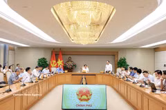 Le vice-Premier ministre Ho Quoc Dung préside une réunion consacrée à l’état d’avancement des missions de développement des technologies stratégiques. Photo : VNA