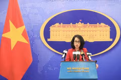 La porte-parole du ministère des Affaires étrangères Pham Thu Hang. Photo : VNA