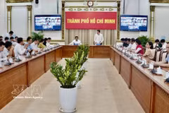 Les responsables des agences de Hô Chi Minh-Ville se sont réunis le 28 février 2026 pour préparer l'arrivée de l'équipe d'inspection de la Commission européenne. Photo : VNA