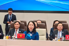 La vice-présidente vietnamienne Vo Thi Anh Xuan a participé le 1er septembre à Bichkek au Sommet élargi de l’Organisation de coopération de Shanghai. Photo : VNA