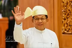 Le président du Myanmar Min Aung Hlaing. Photo : VNA