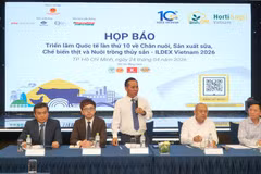 Une conférence de presse sur le Salon international ILDEX Vietnam 2026. Photo : laodong.vn