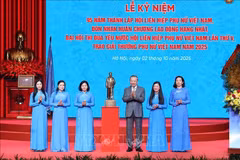 L’Union des femmes du Vietnam a célébré ce 2 octobre à Hanoï le 95e anniversaire de sa fondation. Photo : VNA