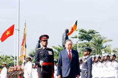 Le secrétaire général du Parti et président vietnamien To Lam en visite d’État au Sri Lanka. Photo : VNA