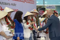 Da Nang accueille des touristes étrangers. Photo : VNA