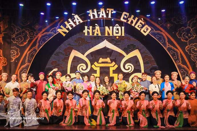Le Théâtre de Cheo de Hanoï. Photo: VNA