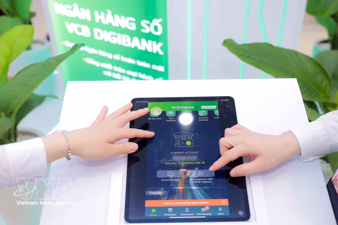 Vietcombank est toujours à l'avant-garde de la transformation numérique. Photo: VNA