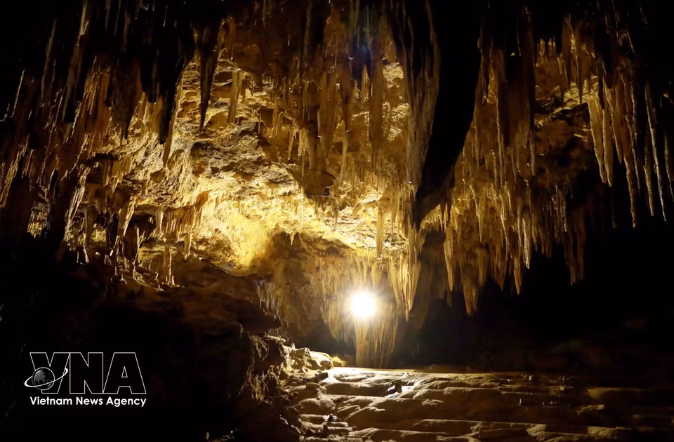 Les majestueuses stalactites se sont formées au fil de millions d’années.