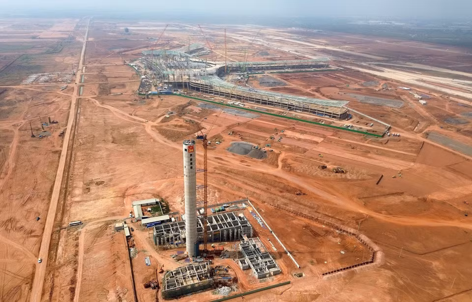 L'aéroport de Long Thanh, dans le Sud du Vietnam, est en construction accélérée et devrait être achevé fin 2025. Photo : VNA