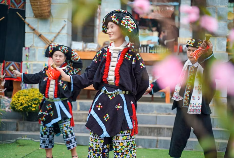 Pour les Dao, la danse des cloches a un rôle important lors des cérémonies importantes. Photo : VNA