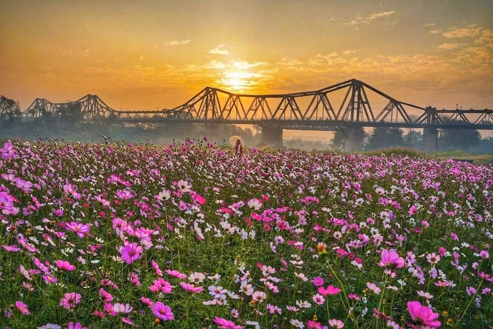 La beauté du pont Long Bien - un symbole culturel et historique de Hanoï. Photo : VNA