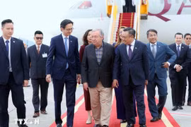 Le secrétaire général des Nations Unies António Guterres est arrivé à Hanoï pour entamer une visite officielle au Vietnam et participer à la cérémonie d’ouverture à la signature de la Convention de Hanoï. Photo : VNA