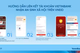 Des banques guident leurs clients dans l’ouverture de comptes, la liaison avec l’identification électronique et l’enregistrement des comptes de sécurité sociale afin que la réception des cadeaux soit rapide, pratique et sécurisée. Photo : VNA