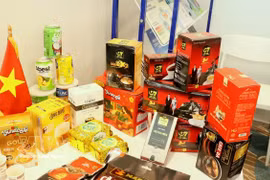 Des produits vietnamiens sont présentés aux entreprises et consommateurs africains. Photo : VNA