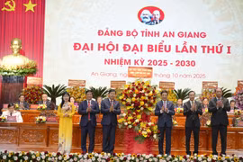 Le premier Congrès de l'organisation du Parti de la province d’An Giang pour le mandat 2025-2030. Photo : VNA