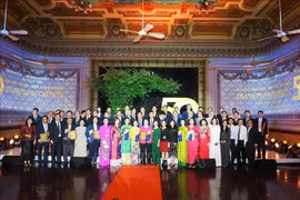 La cérémonie d'honorer les 50 premières entreprises de Ho Chi Minh-Ville. Photo : VNA