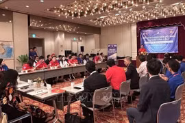 Le premier Forum de la jeunesse vietnamienne au Japon, placé sous le thème « Jeunesse vietnamienne au Japon – Aspirations à l’ère nouvelle ». Photo : VNA