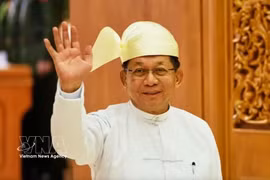 Le président du Myanmar Min Aung Hlaing. Photo : VNA
