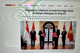 AsiaOne rend compte de la prochaine visite du Premier ministre Tran Cam Tu à Singapour. Photo : VNA