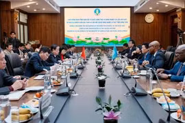 La séance de travail entre le ministère vietnamien l'Agriculture et du Développement rural et la FAO. Photo : VNA
