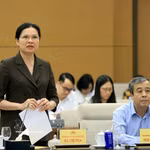 La vice-présidente et secrétaire générale du Comité central du Front de la Patrie du Vietnam, Ha Thi Nga. Photo: VNA