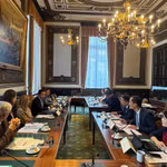 La délégation de la Commission de la Culture et des Affaires sociales de l’Assemblée nationale rencontre la Commission de la Justice de la Chambre des représentants de Belgique. Photo: VNA