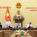 Le vice-président permanent de l’AN, Do Van Chien s'exprime lors de la réunion. Photo : VNA 