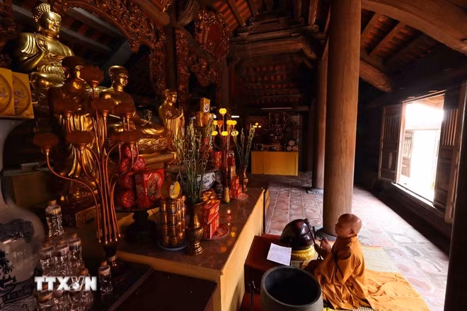 C’est Trân Nhân Tông qui a rendu célèbre cette pagode. C’est un site archéologique important qui conserve de nombreuses idéologies bouddhiques vietnamiennes qui méritent d’être largement propagées à travers le monde. Photo: VNA