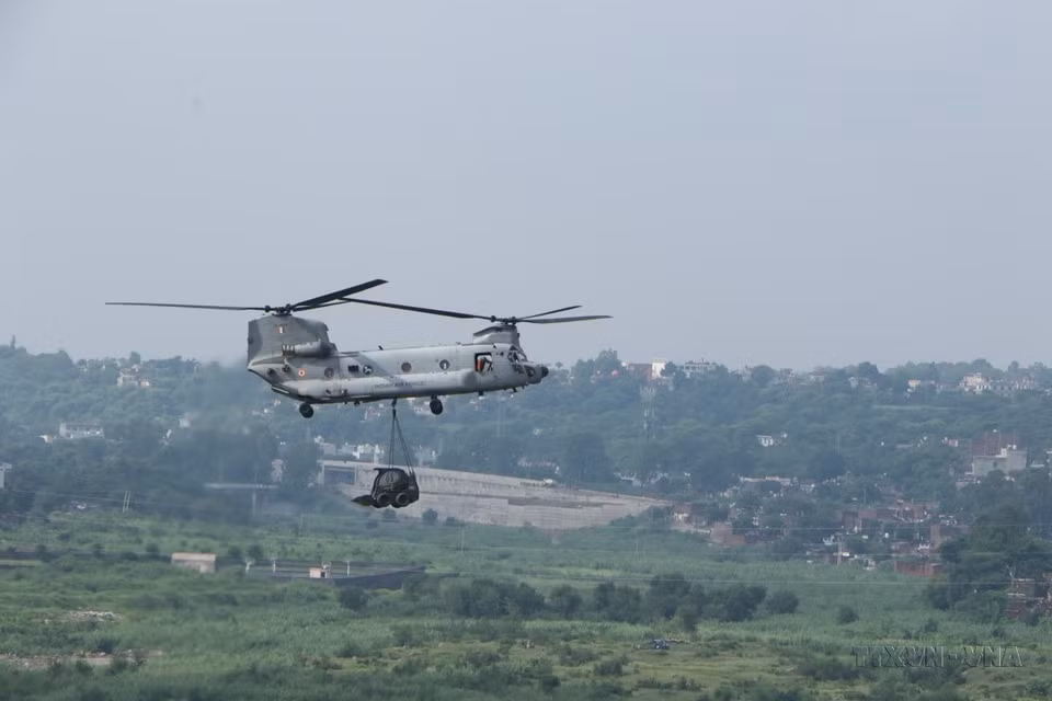 Un exercice Vietnam-Inde sur le maintien de la paix de l'ONU en Inde, le 18 août 2022. Photo: VNA