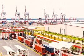 Le port international de Long An. Photo: VNA
