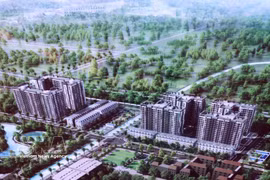 Vue générale du projet de logements sociaux pour policiers à Hung Yen. Photo : VNA