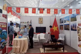 Le stand du Vietnam lors de la 57e édition de la Foire internationale d’Alger. Photo: VNA