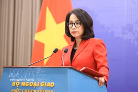 La porte-parole du ministère des Affaires étrangères, Pham Thu Hang. Photo: VNA