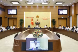 Réunion du Comité permanent de l’Assemblée nationale. Photo: VNA