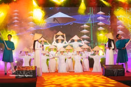 Photo d'illustration : Cérémonie d'ouverture de la Journée culturelle Vietnam - République de Corée à Huê en 2025. Photo: VNA