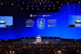 Le secrétaire général de l'ONU, António Guterres, s'exprime lors de la séance d'ouverture de haut niveau de la Convention de Hanoï, le 27 octobre 2025. Photo : VNA
