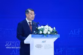 Le Premier ministre Le Minh Hung s'exprime lors de la cérémonie d'ouverture de l'AEF 2026. Photo: VNA
