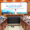 Le vice-président du Comité populaire de Gia Lai, Lam Hai Giang, s'exprime lors de la conférence de presse. Photo: VNA